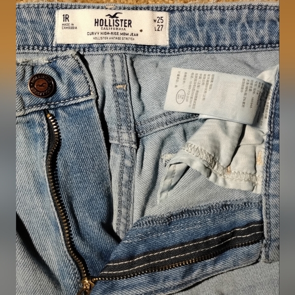 HOLLISTER Distressed Mom Jean Sz.1R - Picture 3 of 9